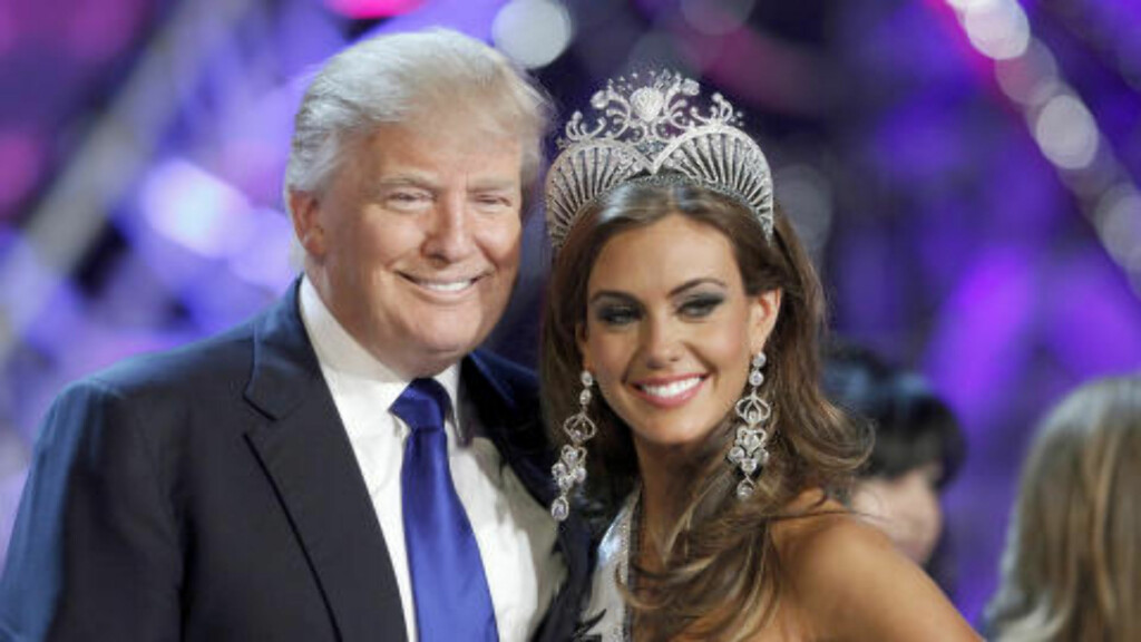 TIDLIGERE MISSEKONGE: Donald Trump, her fotografert med Erin Brady, Miss USA i 2013. Foto: REUTERS / Steve Marcus / NTB scanpix TIDLIGERE MISSEKONGE: Donald Trump, her fotografert med Erin Brady, Miss USA i 2013. Foto: REUTERS / Steve Marcus / NTB scanpix