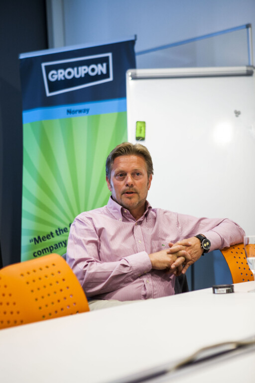 "HAPPY": Groupon-sjef Bredo Johansen mener de siste månedene har vært "spennende". – Jeg synes ikke det har vært tøft, men utfordrende, sier han. Foto: Per Ervland "HAPPY": Groupon-sjef Bredo Johansen mener de siste månedene har vært "spennende". – Jeg synes ikke det har vært tøft, men utfordrende, sier han. Foto: Per Ervland