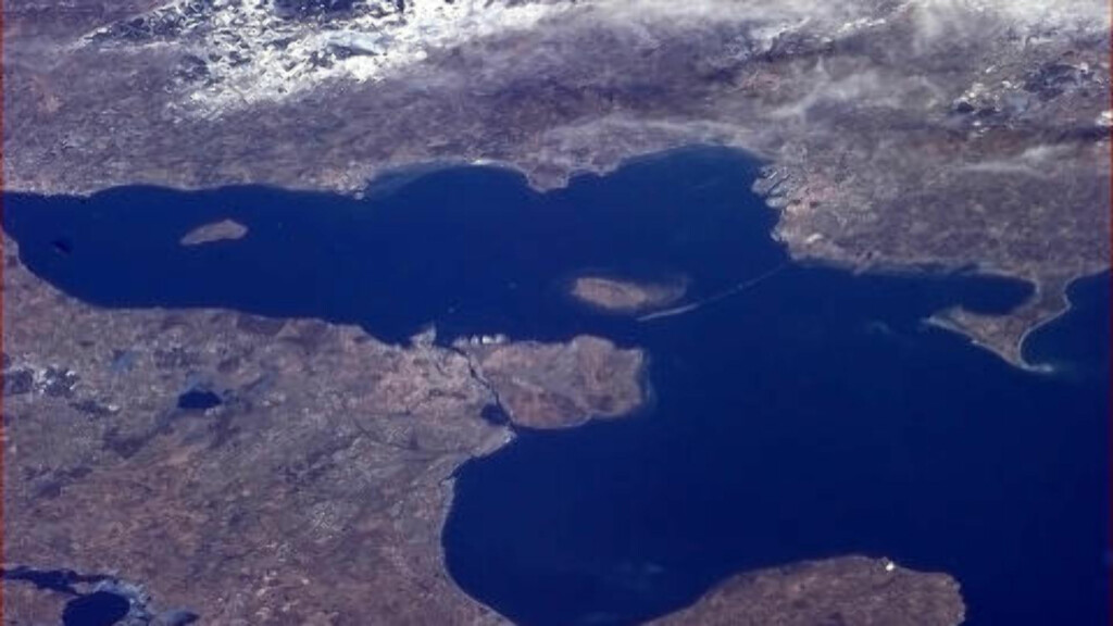 KØBENHAVN: Slik ser Danmarks hovedstad ut fra verdensrommet. Foto: Chris Hadfield KØBENHAVN: Slik ser Danmarks hovedstad ut fra verdensrommet. Foto: Chris Hadfield