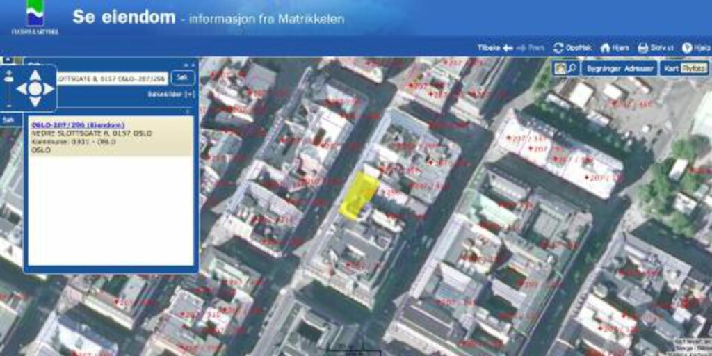 LETT PÅ NETT: Statens kartverk sin tjeneste Se eiendom gir gratis og enkelt tilgang til eiendomsinformasjon på nett. Skjermdump: Statens kartverk LETT PÅ NETT: Statens kartverk sin tjeneste Se eiendom gir gratis og enkelt tilgang til eiendomsinformasjon på nett. Skjermdump: Statens kartverk