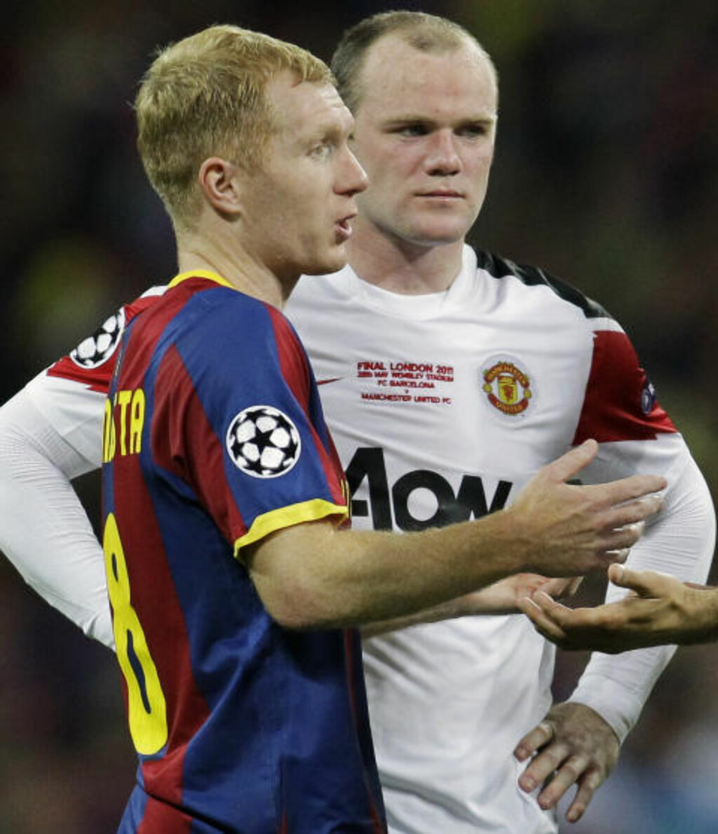 LYSÅR BAK BARCA: Paul Scholes erkjenner at United var sjanseløse mot Barcelona. Men han tror Wayne Rooney kan bli like viktig for United som Messi er for katalanerne, selv om spissen var respektløs da han krevde en overgang vekk fra Old Trafford forrige høst. Foto: AP/Sang Tan LYSÅR BAK BARCA: Paul Scholes erkjenner at United var sjanseløse mot Barcelona. Men han tror Wayne Rooney kan bli like viktig for United som Messi er for katalanerne, selv om spissen var respektløs da han krevde en overgang vekk fra Old Trafford forrige høst. Foto: AP/Sang Tan
