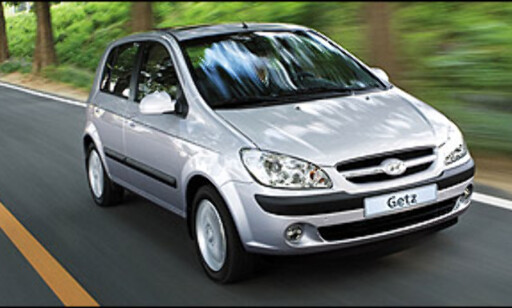 Den ordinære Hyundai Getz, uten Cross-styling. Den ordinære Hyundai Getz, uten Cross-styling.