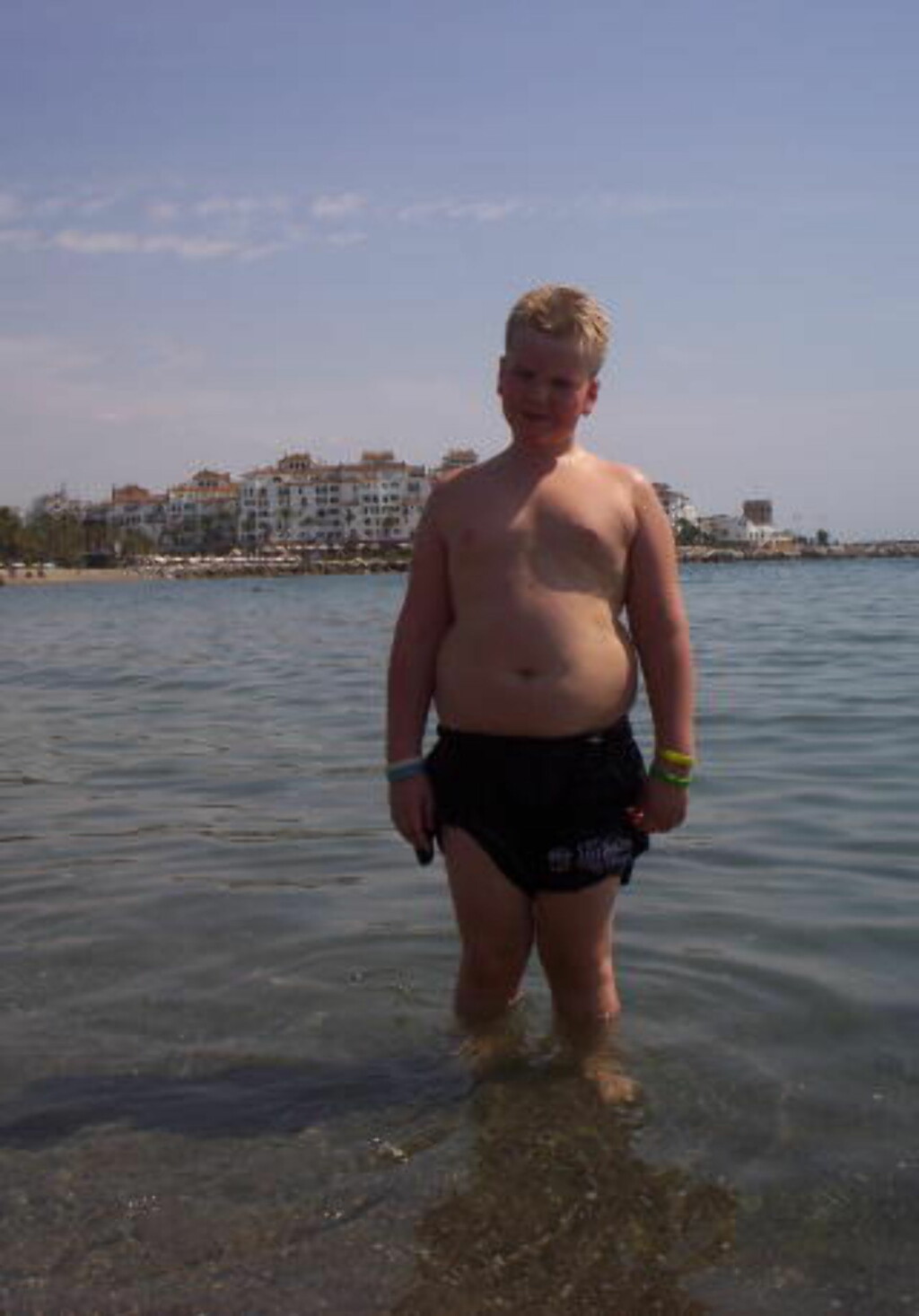 55 KILO: Ole på ferie i Spania 9 år gammel. Foto: Privat 55 KILO: Ole på ferie i Spania 9 år gammel. Foto: Privat