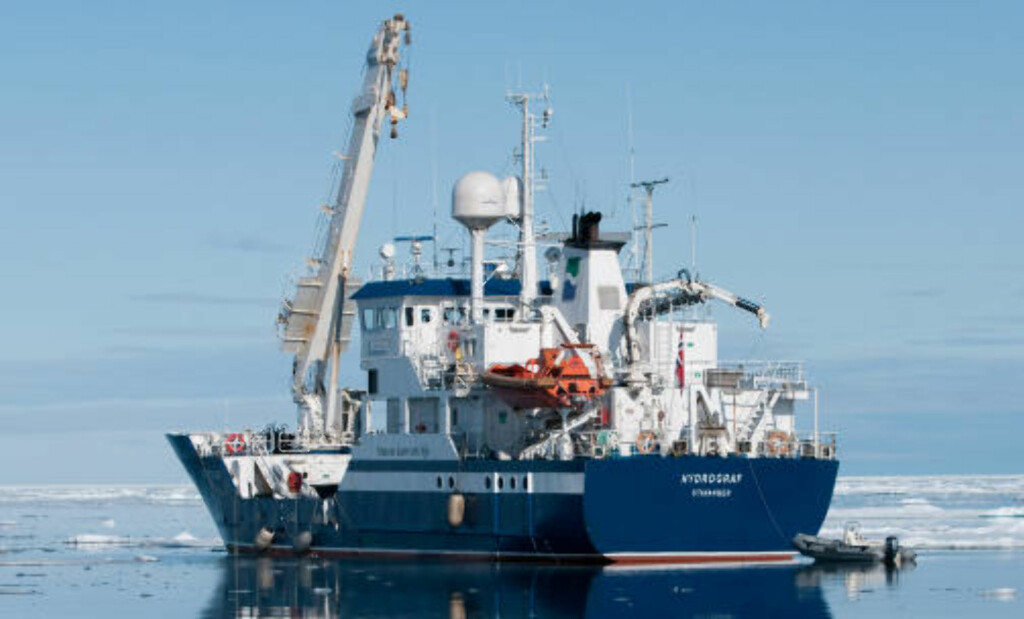 SKAL MÅLE OPP: Sjømålingsfartøy «Hydrograf». Foto: TORE F. LIE SKAL MÅLE OPP: Sjømålingsfartøy «Hydrograf». Foto: TORE F. LIE