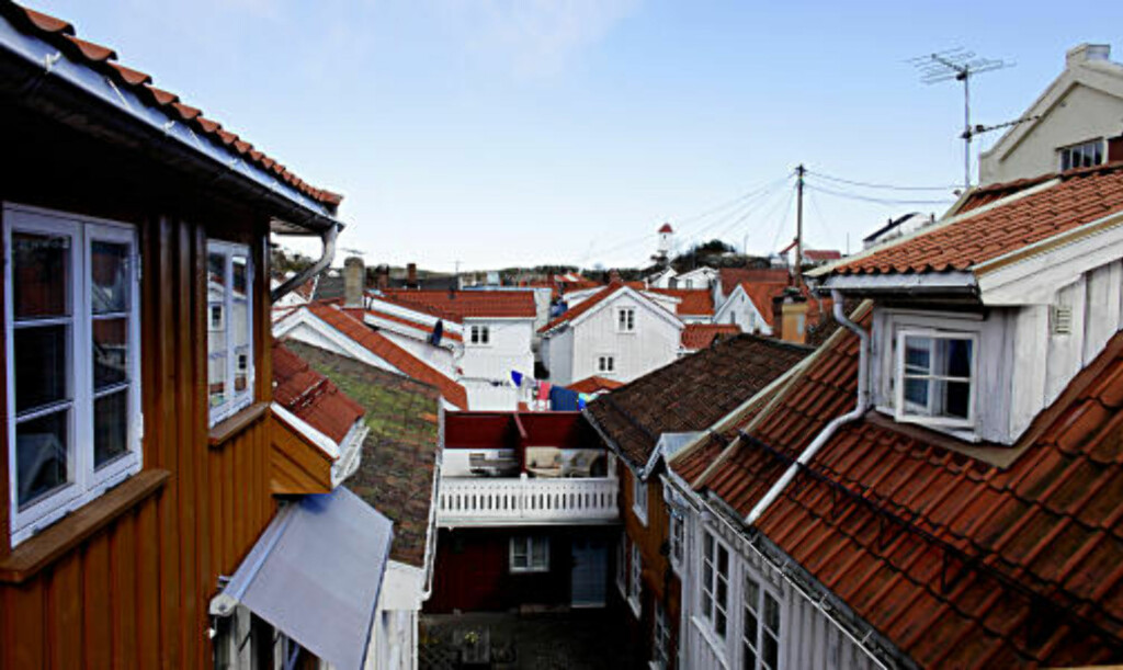 UTSIKT Fra takterasser har flere av suitene en intim opplevelse av trehusbebyggelsen. UTSIKT Fra takterasser har flere av suitene en intim opplevelse av trehusbebyggelsen.