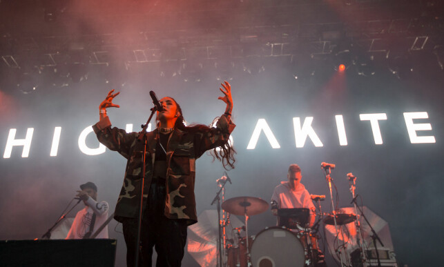 The Norwegian indie pop band Highasakite performs a live concert at the Norwegian music festival Bergenfest 2016. Here singer and songwriter Ingrid Helene Håvik is seen live on stage. Norway, 18/06 2016 The Norwegian indie pop band Highasakite performs a live concert at the Norwegian music festival Bergenfest 2016. Here singer and songwriter Ingrid Helene Håvik is seen live on stage. Norway, 18/06 2016