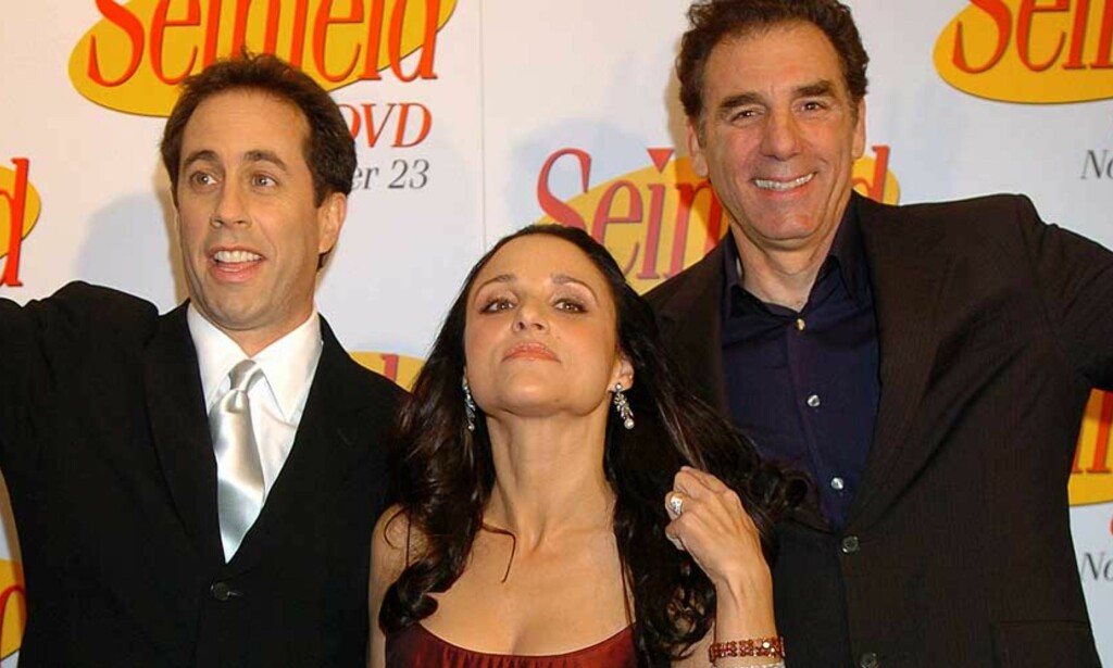 RASISTER?: Få fans av «Seinfeld» vil vel tro at Jerry, Elaine og Kramer skulle være rasister. Men på 90-tallet haglet anklagene mot serien. RASISTER?: Få fans av «Seinfeld» vil vel tro at Jerry, Elaine og Kramer skulle være rasister. Men på 90-tallet haglet anklagene mot serien.