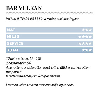 Maten på Bar Vulkan får blandet kritikk: - Dette var en schizofren opplevelse Maten på Bar Vulkan får blandet kritikk: - Dette var en schizofren opplevelse