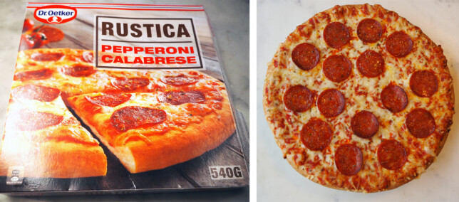 Rustica Pepperoni Calabrese koster 80,90 kroner for 540 gram, 149,81 kroner per kilo. Rustica Pepperoni Calabrese koster 80,90 kroner for 540 gram, 149,81 kroner per kilo.