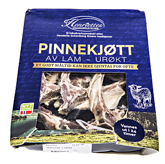Henriettes Pinnekjøtt koster 239 kroner per kilo på Coop mega. Henriettes Pinnekjøtt koster 239 kroner per kilo på Coop mega.