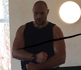 NÅ: En mer trent Tyson Fury nylig. Foto: Privat NÅ: En mer trent Tyson Fury nylig. Foto: Privat