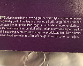 LITEN SKRIFT: Les bruksanvisningen på aluminiumspakken, for den inneholder viktig informasjon om bruksbegrensinger. Foto: Aase Dotterud LITEN SKRIFT: Les bruksanvisningen på aluminiumspakken, for den inneholder viktig informasjon om bruksbegrensinger. Foto: Aase Dotterud