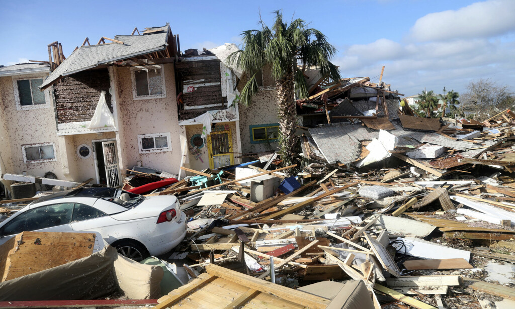 KNUST: Den lille strandbyen Mexico Beach ble knust da orkanen Michael traff med full styrke. Foto: Douglas R. Clifford / Tampa Bay Times via AP / NTB scanpix KNUST: Den lille strandbyen Mexico Beach ble knust da orkanen Michael traff med full styrke. Foto: Douglas R. Clifford / Tampa Bay Times via AP / NTB scanpix