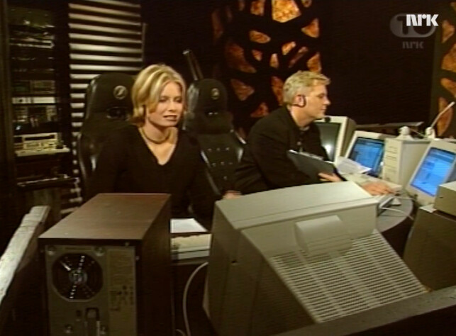 NRK-programmet Spider er et oppkomme av nydelig 90-tallsnostalgi. Og de var selvfølgelig veldig opptatt av Netscape vs. Internet Explorer, også. 📸: NRK NRK-programmet Spider er et oppkomme av nydelig 90-tallsnostalgi. Og de var selvfølgelig veldig opptatt av Netscape vs. Internet Explorer, også. 📸: NRK