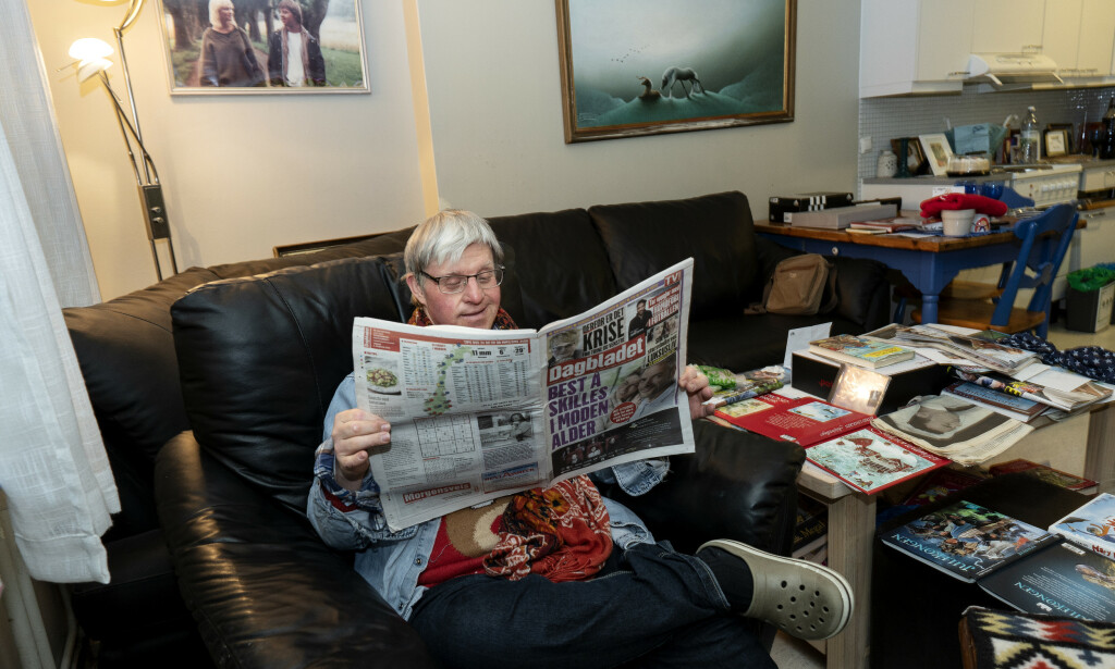 ELSKER LEILIGHETEN: Vegard Kile elsker leiligheten sin, og sier til Dagbladet at han aldri vil flytte derfra. Foto: Jon Terje Pedersen ELSKER LEILIGHETEN: Vegard Kile elsker leiligheten sin, og sier til Dagbladet at han aldri vil flytte derfra. Foto: Jon Terje Pedersen