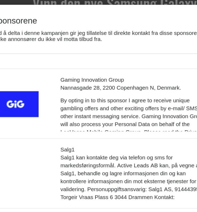 FAKTURA: Dagbladet får opplyst at Salg1 fikk faktura både fra Active Leads og Egentic etter denne annonsen - som ledet til spam-sidene med stjålet innhold fra Dagbladet, VG og andre. FAKTURA: Dagbladet får opplyst at Salg1 fikk faktura både fra Active Leads og Egentic etter denne annonsen - som ledet til spam-sidene med stjålet innhold fra Dagbladet, VG og andre.