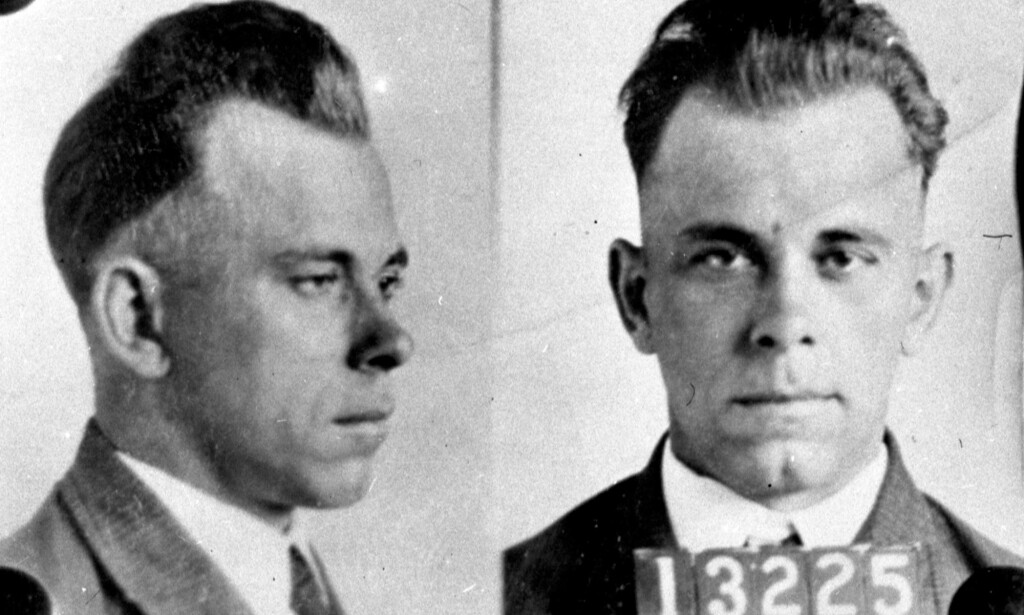 MUGSHOT: John Dillinger ble arrestert rundt desember 1933 for en rekke forbrytelser. Foto: Chicago Tribune historical photo / NTB Scanpix MUGSHOT: John Dillinger ble arrestert rundt desember 1933 for en rekke forbrytelser. Foto: Chicago Tribune historical photo / NTB Scanpix