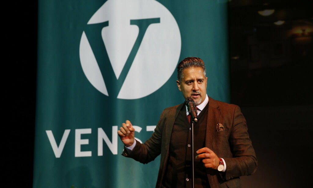 VENSTRE: Abid Raja avbildet under Venstres valgvake. Foto: Henning Lillegård / Dagbladet VENSTRE: Abid Raja avbildet under Venstres valgvake. Foto: Henning Lillegård / Dagbladet