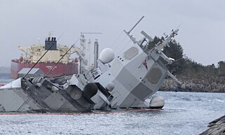 TIL BUNNS: KNM «Helge Ingstad». Foto: Terje Pedersen / NTB Scanpix TIL BUNNS: KNM «Helge Ingstad». Foto: Terje Pedersen / NTB Scanpix