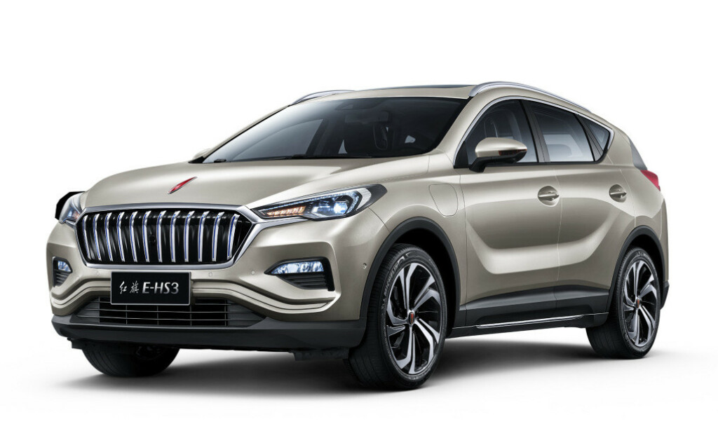 EL MED STIL: Hongqi er et merke med litt mer premium-preg enn mange andre kinesiske merker. Den mellomstore SUV-en E-hs3 burde likevel ikke koste veldig mye over 300.000 kroner her til lands, vil vi tro. Foto: FAW-Hongqi EL MED STIL: Hongqi er et merke med litt mer premium-preg enn mange andre kinesiske merker. Den mellomstore SUV-en E-hs3 burde likevel ikke koste veldig mye over 300.000 kroner her til lands, vil vi tro. Foto: FAW-Hongqi