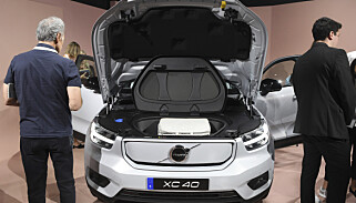 FRUNK: Den elektriske versjonen av XC40 har blant annet plass der den fossildrevne utgaven har motor. Foto: NTB/Scanpix FRUNK: Den elektriske versjonen av XC40 har blant annet plass der den fossildrevne utgaven har motor. Foto: NTB/Scanpix