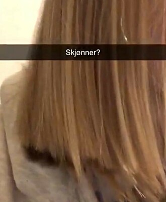 FRISYRE: Slik så tuppene til Lises datter ut etter besøket hos Cutters. Foto: Privat FRISYRE: Slik så tuppene til Lises datter ut etter besøket hos Cutters. Foto: Privat
