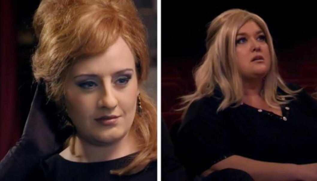 Slik reagerer gjengen med Adele-imitatorer når de ser hvem som skjuler seg bak den falske nesa Slik reagerer gjengen med Adele-imitatorer når de ser hvem som skjuler seg bak den falske nesa