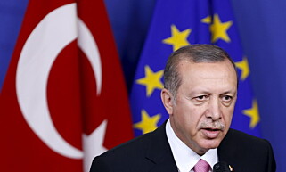 Lei: Nå virker det som om Trykias president, Recep Erdogan, har blitt lei og mistet tilliten til EU. Foto: NTB Scanpix. Lei: Nå virker det som om Trykias president, Recep Erdogan, har blitt lei og mistet tilliten til EU. Foto: NTB Scanpix.