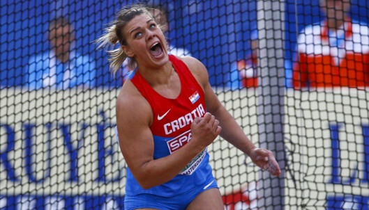 DØMT: Kroatias diskosstjerne Sandra Perkovic var utestengt i et halvt år etter å ha testet positivt for metylheksanamin i 2011. Nå er hun klar for Rio-OL Foto: NTB Scanpix DØMT: Kroatias diskosstjerne Sandra Perkovic var utestengt i et halvt år etter å ha testet positivt for metylheksanamin i 2011. Nå er hun klar for Rio-OL Foto: NTB Scanpix