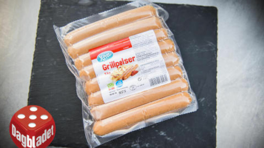 <strong>VINNEREN:</strong> Disse pølsene smaker best. De er også noe av de rimeligste du finner. Extra-pølsene har «Nyt Norge» merket og er et produkt uten melk. Foto: ENDRE VELLENE <strong>VINNEREN:</strong> Disse pølsene smaker best. De er også noe av de rimeligste du finner. Extra-pølsene har «Nyt Norge» merket og er et produkt uten melk. Foto: ENDRE VELLENE