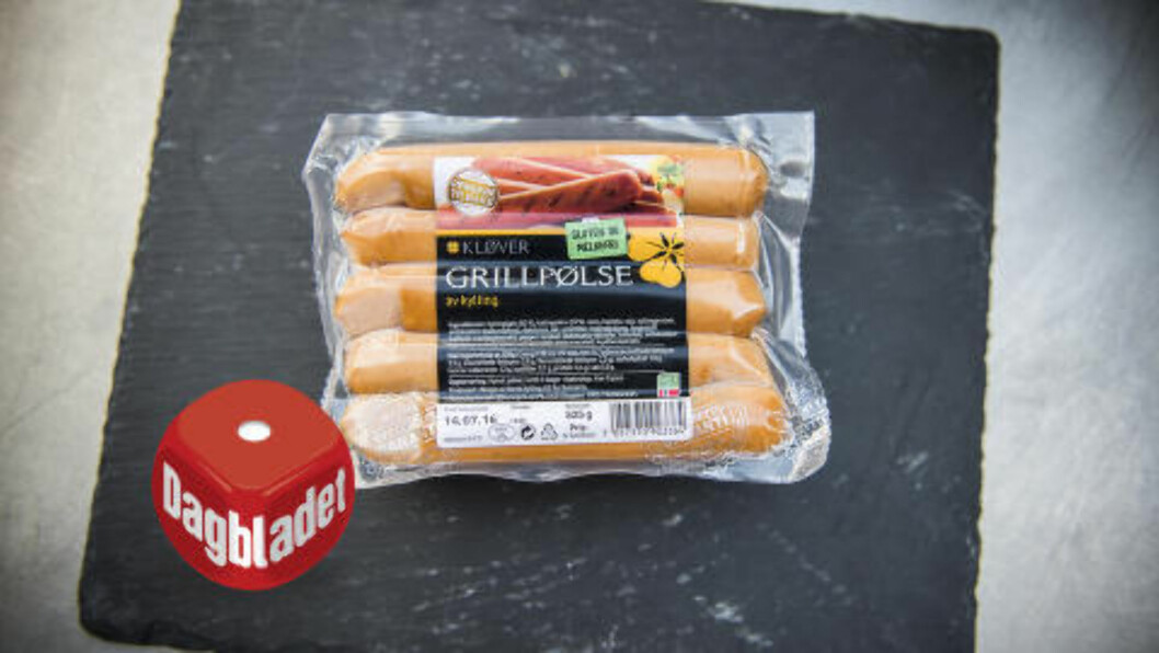 <strong>GUL:</strong> Grillpølsa av kylling fra Kløver falt ikke i smak. Foto: ENDRE VELLENE <strong>GUL:</strong> Grillpølsa av kylling fra Kløver falt ikke i smak. Foto: ENDRE VELLENE