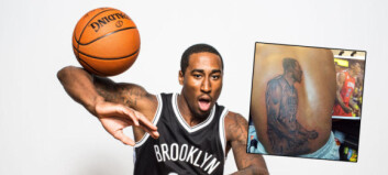 Basketspilleren tatoverte et gigantisk portrett av seg selv på ryggen Basketspilleren tatoverte et gigantisk portrett av seg selv på ryggen