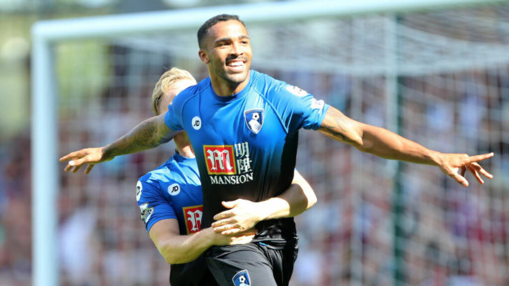 KOMET: Bournemouth-spissen Callum Wilson er høyt oppe på toppscorerlista i Premier League i motsetning ti lagkamerat Joshua King. Foto: David Klein/Sportimage/Cal Sport Media. KOMET: Bournemouth-spissen Callum Wilson er høyt oppe på toppscorerlista i Premier League i motsetning ti lagkamerat Joshua King. Foto: David Klein/Sportimage/Cal Sport Media.
