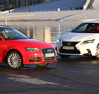 Audi A3 e-tron vs. Lexus CT200h Audi A3 e-tron vs. Lexus CT200h