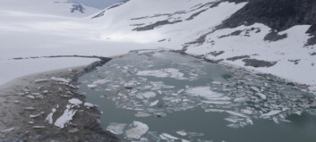 Har fjernet en fjerdedel av vannet fra Harbardsbreen Har fjernet en fjerdedel av vannet fra Harbardsbreen