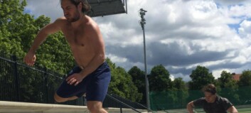 Her trener Zucca ute i friluft, forbannet på Olympiatoppen Her trener Zucca ute i friluft, forbannet på Olympiatoppen