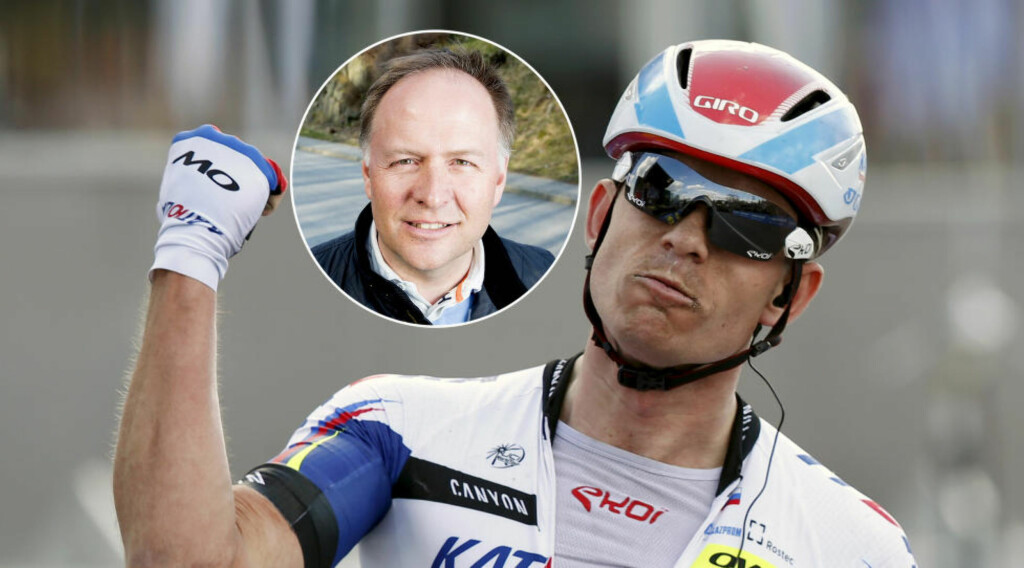 NORSK SYKKELHISTORIE: Alexander Kristoff har de to siste sesongene lagt svært prestisjefulle triumfer til sin merittliste etter å ha trent systematisk til Stein Ørns (innfelt) treningsplaner. På bildet jubler han for triumfen i Flandern rundt forrige søndag, som den første nordmannen som har vunnet monumentet. Foto: Bjørn Langsem / Dagbladet (innfelt) og REUTERS/Francois Lenoir NORSK SYKKELHISTORIE: Alexander Kristoff har de to siste sesongene lagt svært prestisjefulle triumfer til sin merittliste etter å ha trent systematisk til Stein Ørns (innfelt) treningsplaner. På bildet jubler han for triumfen i Flandern rundt forrige søndag, som den første nordmannen som har vunnet monumentet. Foto: Bjørn Langsem / Dagbladet (innfelt) og REUTERS/Francois Lenoir