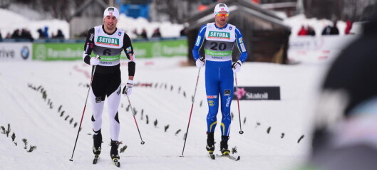 Tomas Northug falt i siste sving, mens Petter ikke var i nærheten Tomas Northug falt i siste sving, mens Petter ikke var i nærheten
