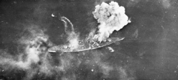En unik historie om krigsskipet som lå og ventet på å bli bombet En unik historie om krigsskipet som lå og ventet på å bli bombet