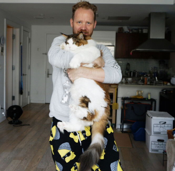 <strong>TUNGT KJÆLEDYR:</strong> Samson veier hele 12, 7 kilo. Foto: Privat <strong>TUNGT KJÆLEDYR:</strong> Samson veier hele 12, 7 kilo. Foto: Privat