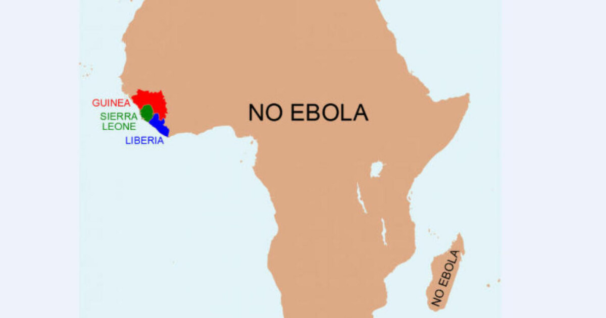 ebola utbrudd kart Så mye av Afrika er IKKE smittefarlig for ebola ebola utbrudd kart Så mye av Afrika er IKKE smittefarlig for ebola