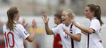 Norge klare for VM etter å ha slått Albania 11-0 (!) Norge klare for VM etter å ha slått Albania 11-0 (!)