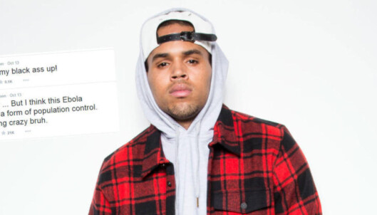 Chris Brown i hardt vær etter ebola-tweet Chris Brown i hardt vær etter ebola-tweet