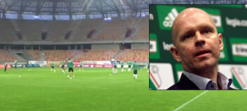 Her blir Berg og Legia hånet med Champions League-hymne Her blir Berg og Legia hånet med Champions League-hymne