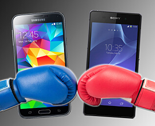 Samsung Galaxy S5 mot Sony Xperia Z2 Samsung Galaxy S5 mot Sony Xperia Z2