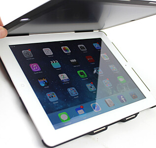 Dekselet som skjuler iPad-skjermen Dekselet som skjuler iPad-skjermen