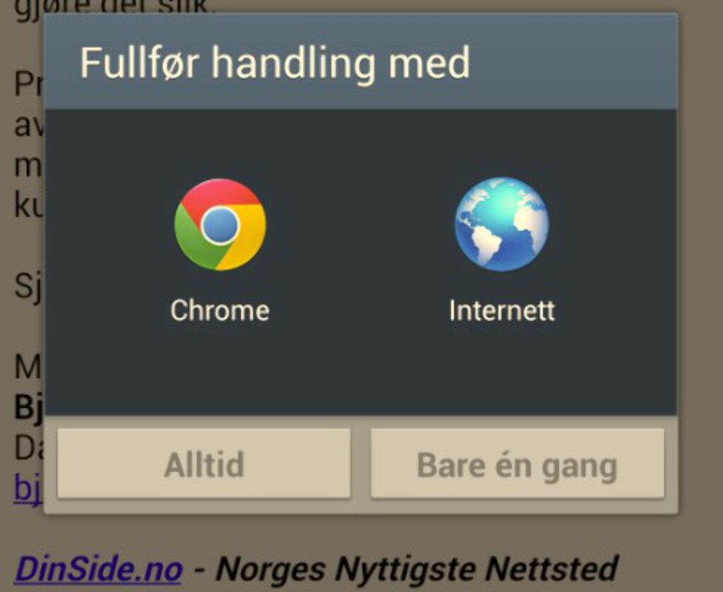 Du klikker på en lenke i en epost, og får et forvirrende Android-øyeblikk. Du klikker på en lenke i en epost, og får et forvirrende Android-øyeblikk.