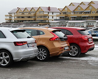 Trippeltest: A-klasse og A3 mot V40 Trippeltest: A-klasse og A3 mot V40