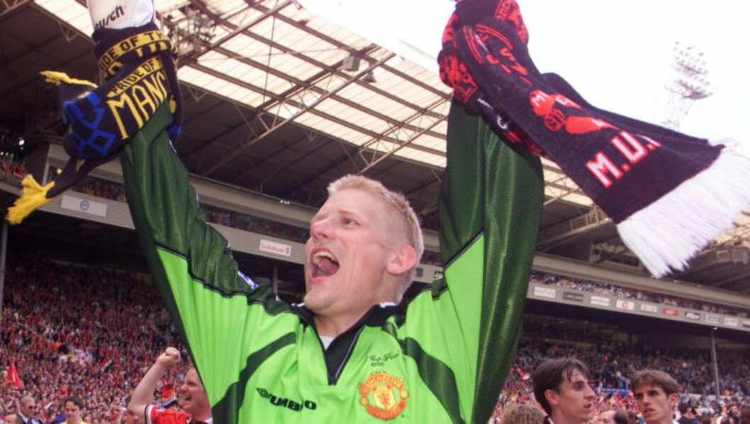 <strong>LEGENDE:</strong> Peter Schmeichel var en gigant i United-buret. Foto: NTB Scanpix <strong>LEGENDE:</strong> Peter Schmeichel var en gigant i United-buret. Foto: NTB Scanpix