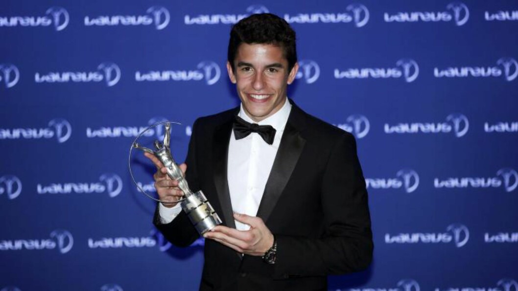 <strong>FØRSTE ÅR:</strong> Spanske Marc Marquez vant prisen for årets gjennombrudd etter å ha vunnet MotoGP-klassen i roadracing-VM i første forsøk. Foto: EPA / AHMAD YUSNI / NTB Scanpix <strong>FØRSTE ÅR:</strong> Spanske Marc Marquez vant prisen for årets gjennombrudd etter å ha vunnet MotoGP-klassen i roadracing-VM i første forsøk. Foto: EPA / AHMAD YUSNI / NTB Scanpix
